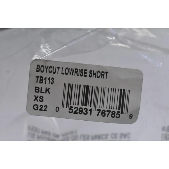 Capezio Shorts Womens XS Black Boycut Low Rise TB113 Dancewear Stretch Athletic - Picture 10 of 12